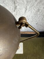 Mid Century Brass & Marble Saucer Lamp - Image 2