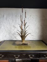 Brass Reed Lamp by Maison Jansen - 1970's