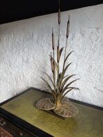 Brass Reed Lamp by Maison Jansen - 1970's - Image 5