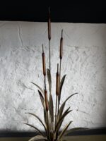 Brass Reed Lamp by Maison Jansen - 1970's - Image 3