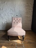 A Victorian Mahogany Framed Nursing Chair - Newly Upholstered - Image 7