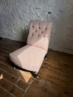 A Victorian Mahogany Framed Nursing Chair - Newly Upholstered - Image 6