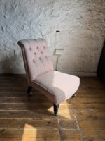 A Victorian Mahogany Framed Nursing Chair - Newly Upholstered