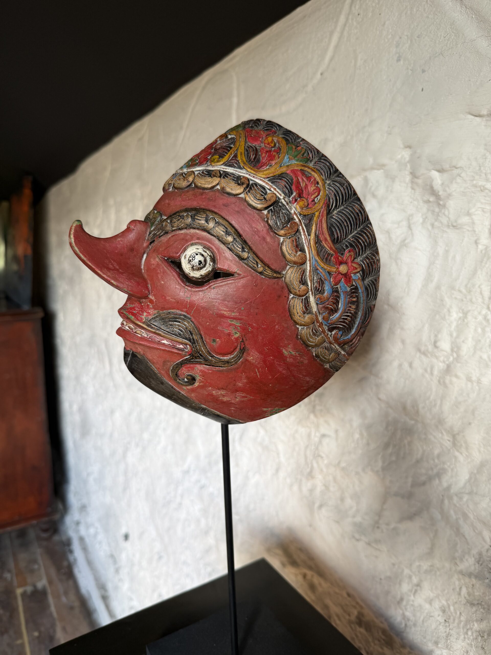 IMG_3718 Tibetan Wooden Ceremonial Mask - Image 1