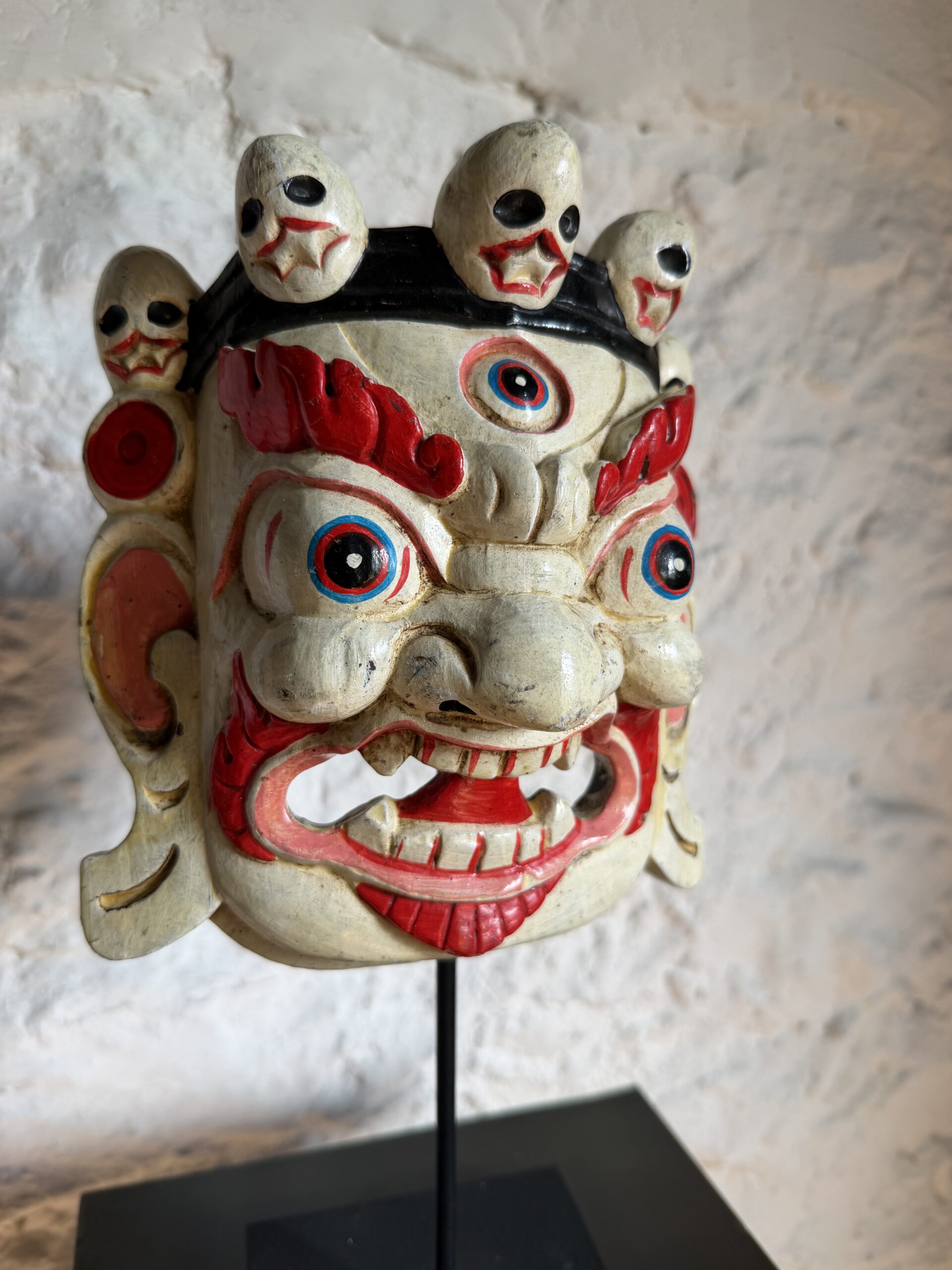IMG_3723 Cambodian Wooden Ceremonial Mask - Image 1