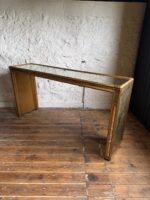 Large Gilded & Mirrored Console Side Table
