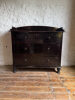 Victorian Painted Mahogany Drawer Set with Washstand