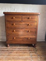 Large Mahogany set of Two over Three Drawers