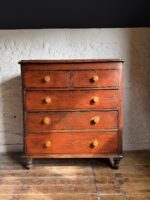 Victorian Mahogany Two over Three Drawer Set - Image 2