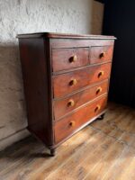 Victorian Mahogany Two over Three Drawer Set - Image 10