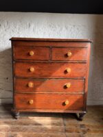 Victorian Mahogany Two over Three Drawer Set
