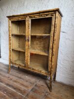 Victorian Bamboo Chinoiserie Glazed Cabinet - Image 10