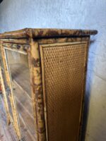 Victorian Bamboo Chinoiserie Glazed Cabinet - Image 6